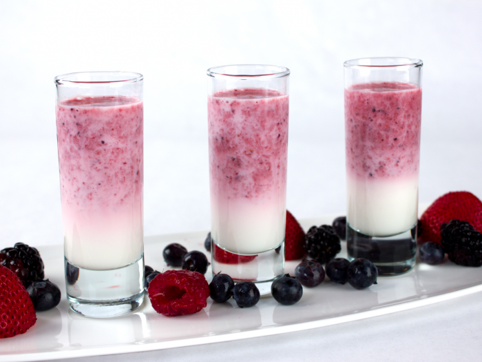 Berry Yogurt Shooters