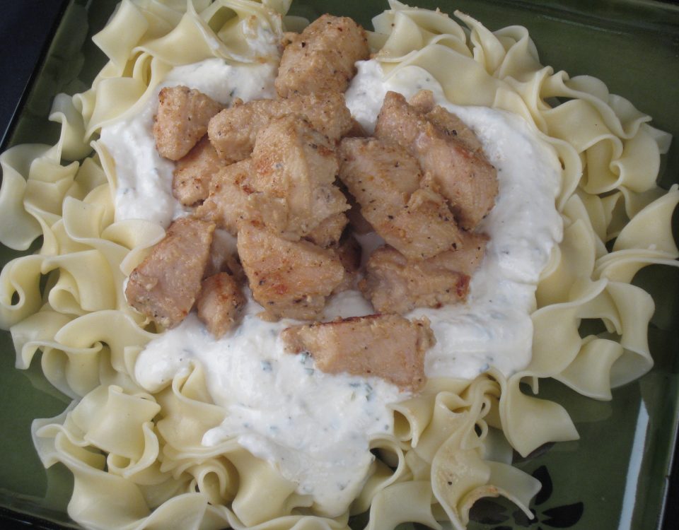 chicken and noodles creamy