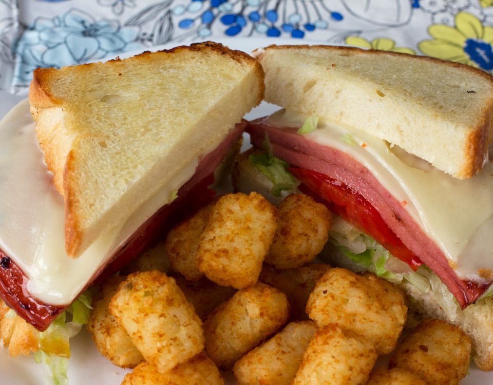 fried bologna sandwich