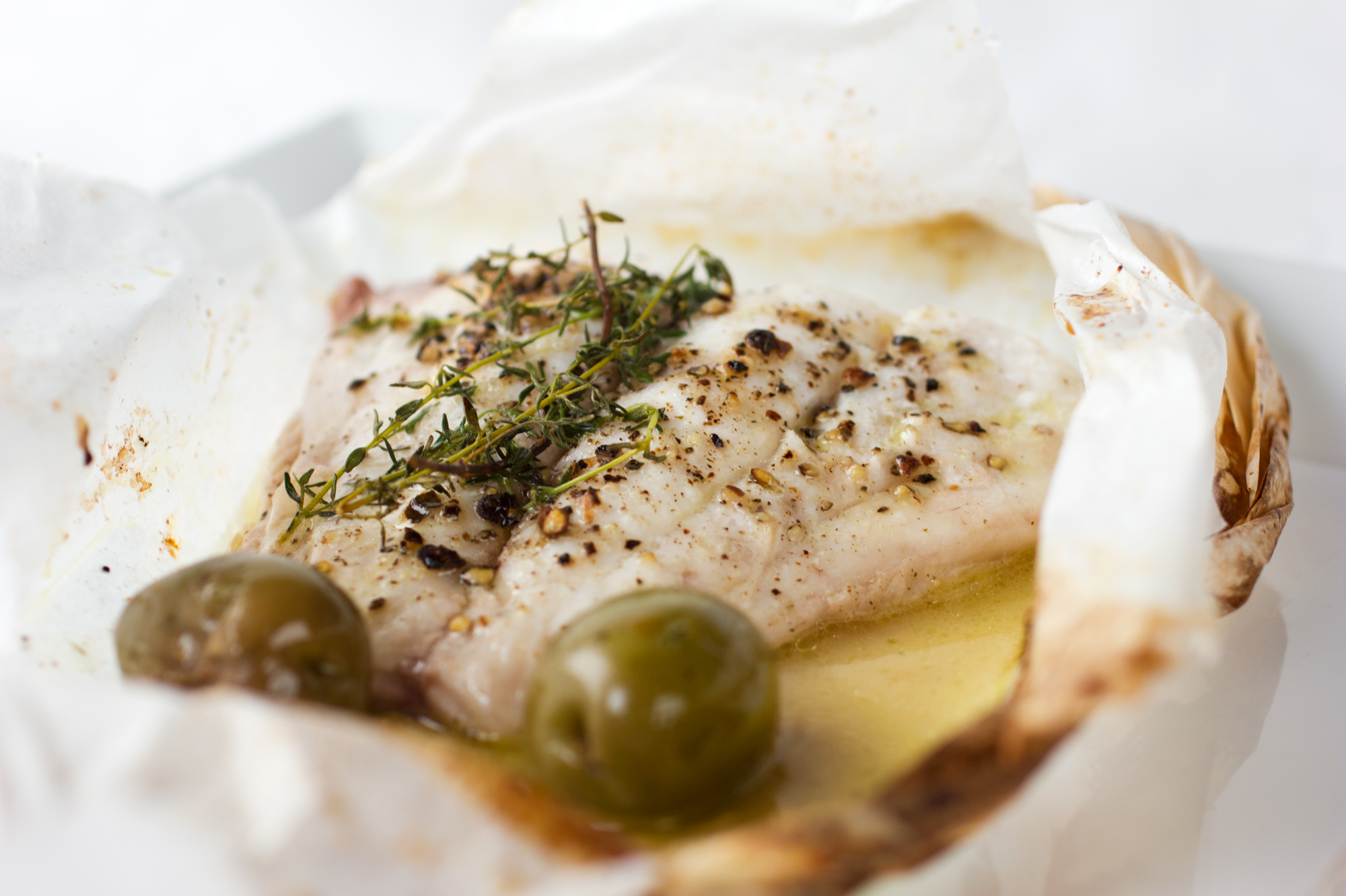 herb roasted fish