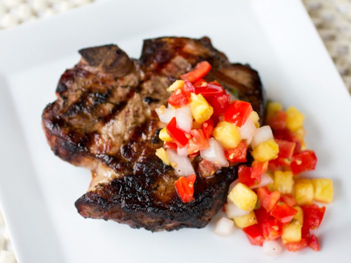 Jerk Pork with Pineapple Relish