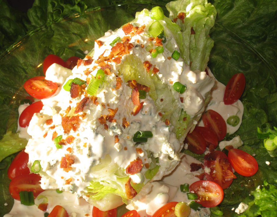 lettuce wedge bacon blue cheese