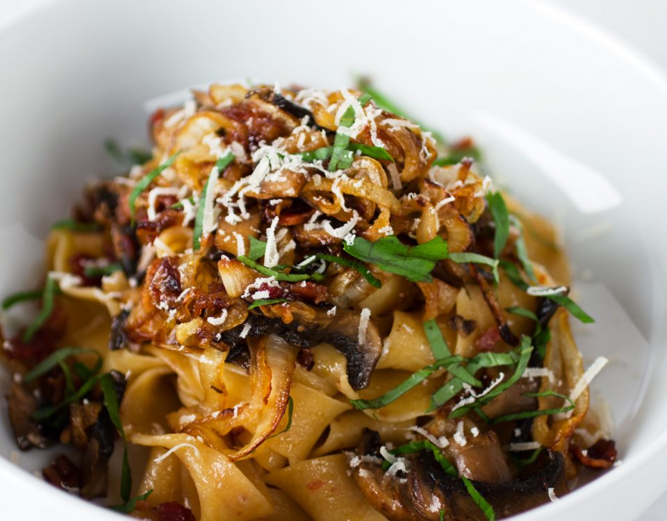 mushrooms onion pasta primavera