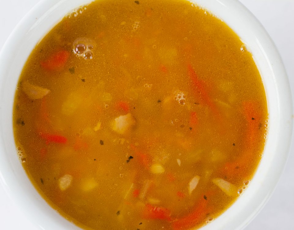 Smokey white bean ham soup