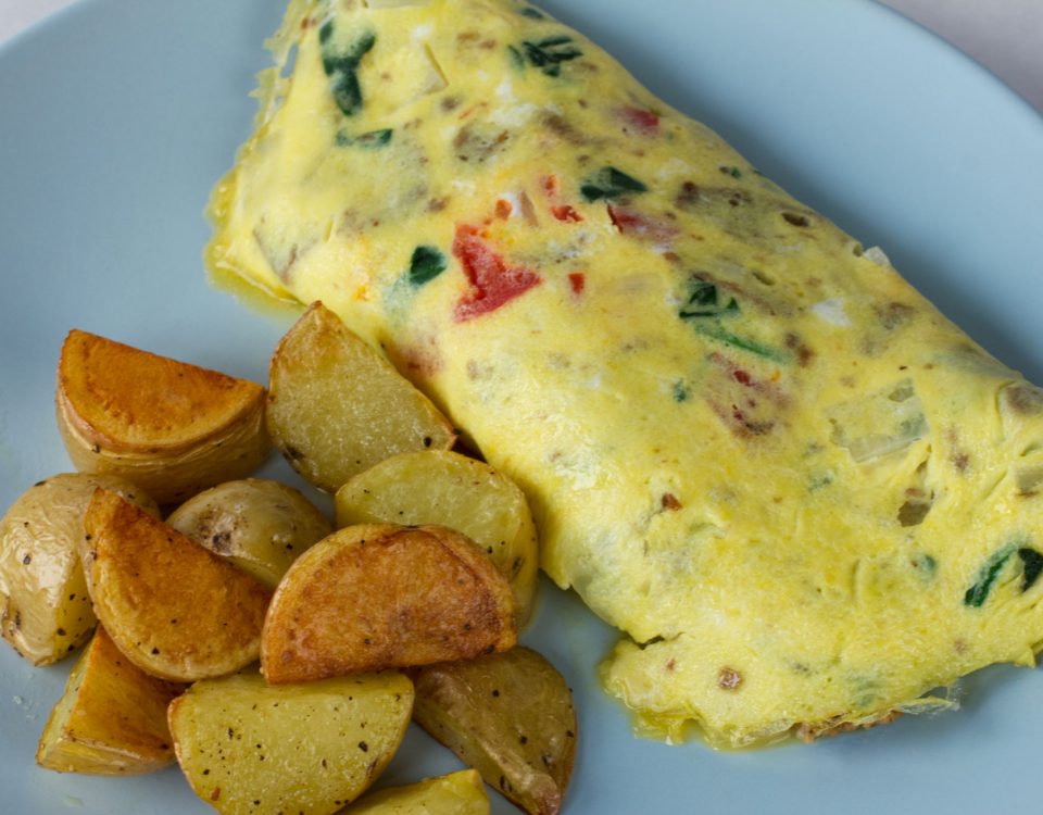 spinach feta athena omelette
