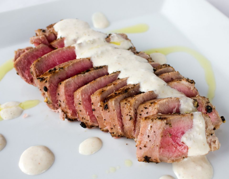 tuna steak lemon pepper