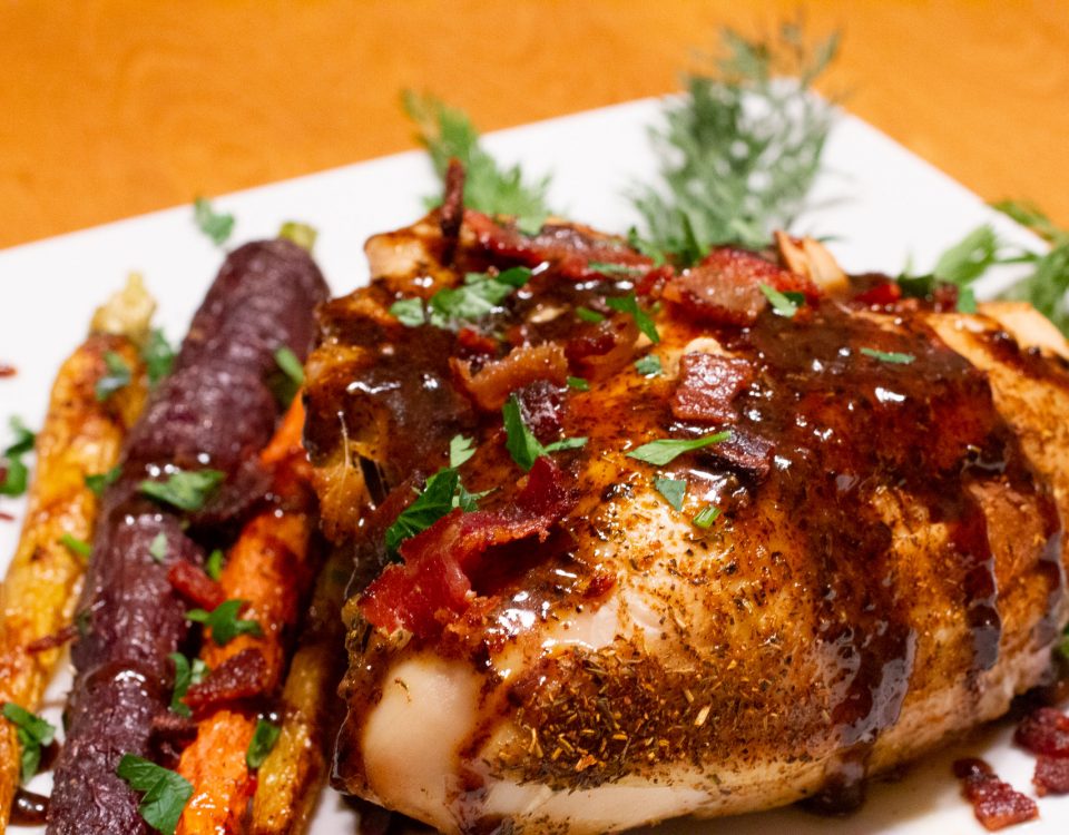 Maple chicken with carrots