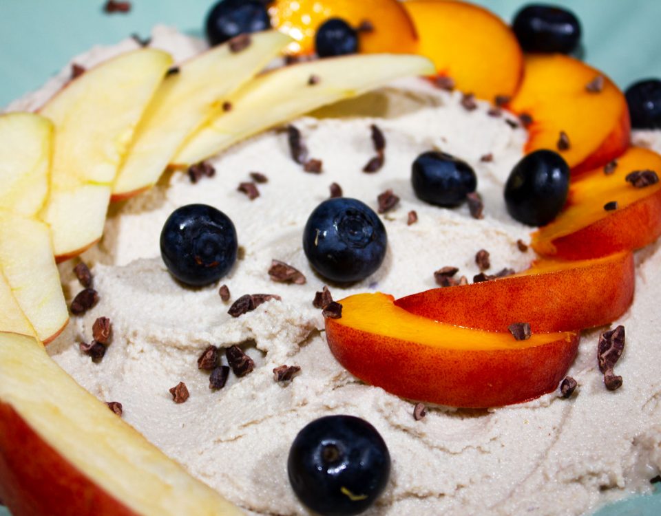 cashew cream fruit dip
