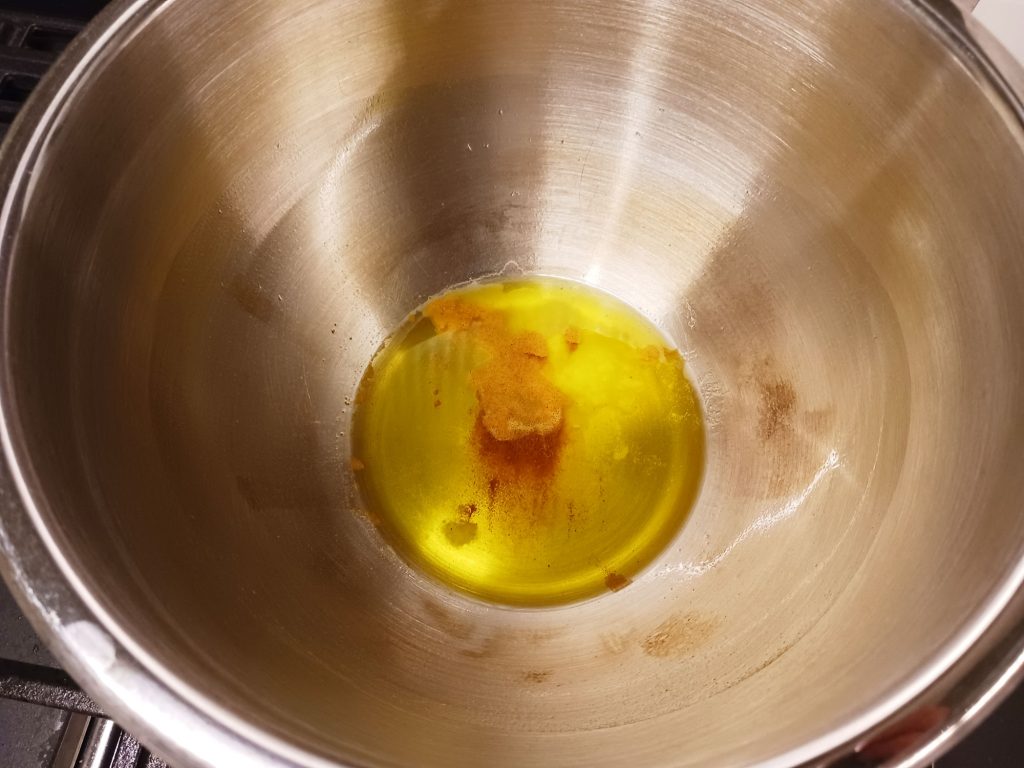 adding butter and salt to bowl