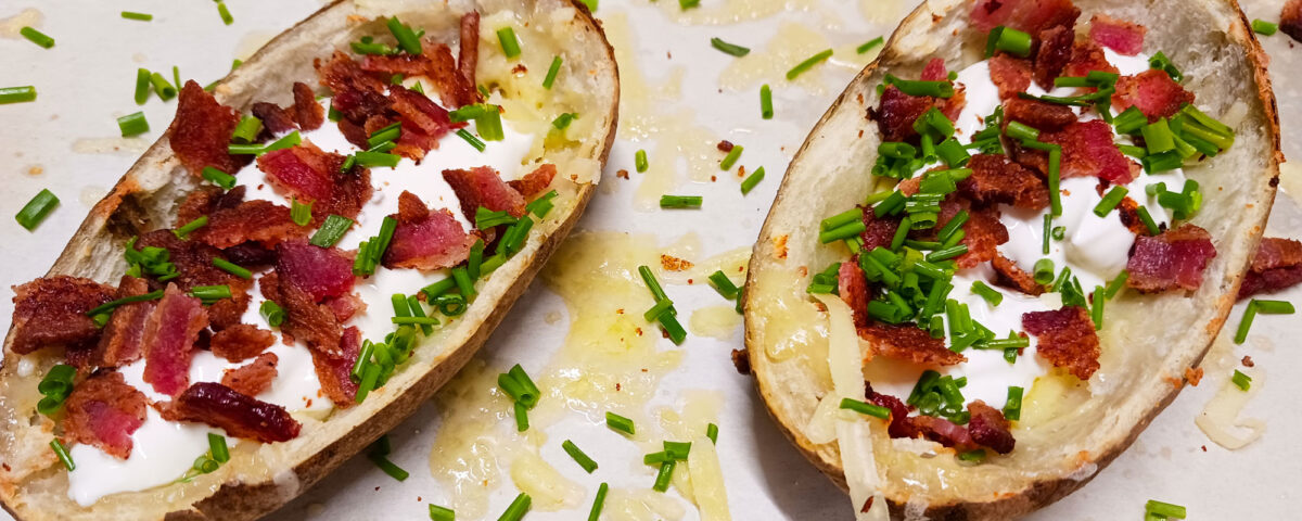 Loaded potato skins