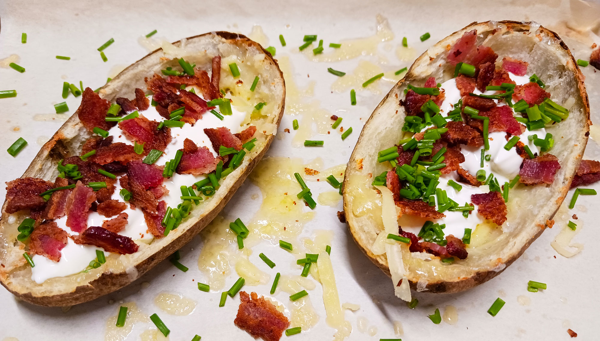 Loaded potato skins